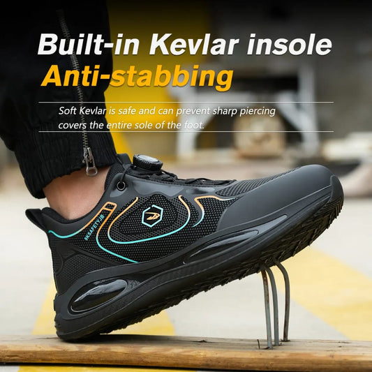 Unisex Safety Shoes Anti-Smashing Steel Toe Cap Puncture Work Sneaker